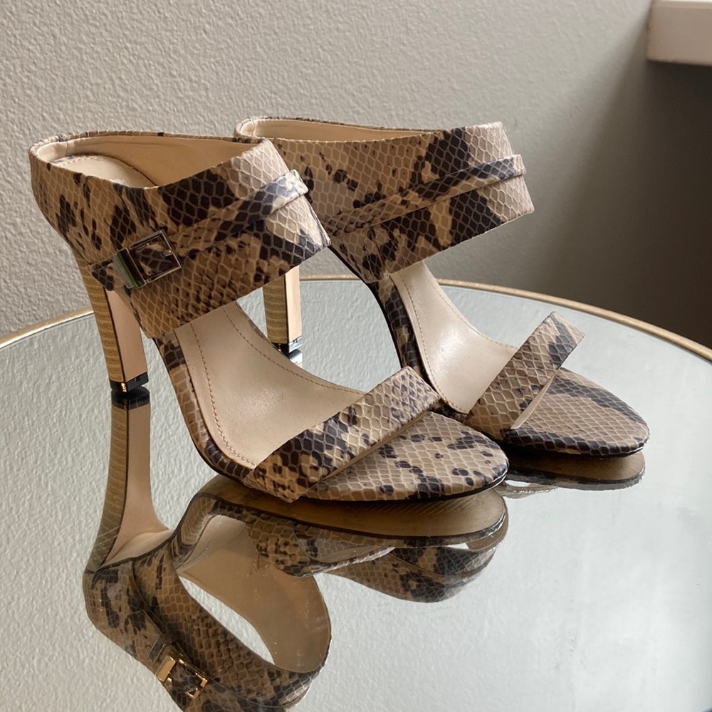 Calvin Klein snakeskin heels. Size 6.5.